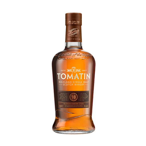 [55013976181] Whisky escocés de pura malta Highland Tomatin (700ml, 18)